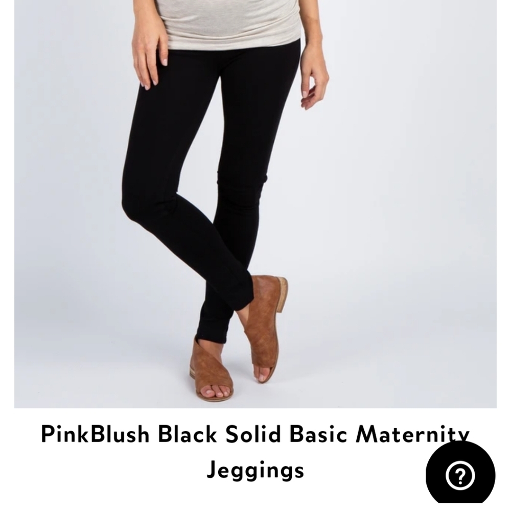 PinkBlush Black Maternity Pants